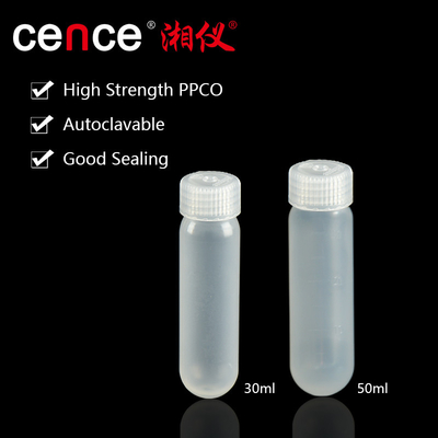 高速遠心管 30ml 50ml サイズでオートクラブ可能 ベックマン遠心器のためのPPCO材料
