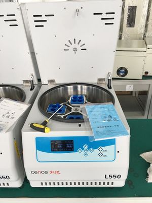 L550 Cence 研究所用遠心分離機 5310xg 最大RCF 4x500ml 容量 低騒音 <65dB(A) 卓上型 低速遠心分離機